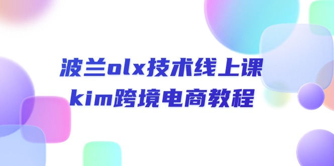 (6.11)波兰olx 技术线上课，kim跨境电商教程